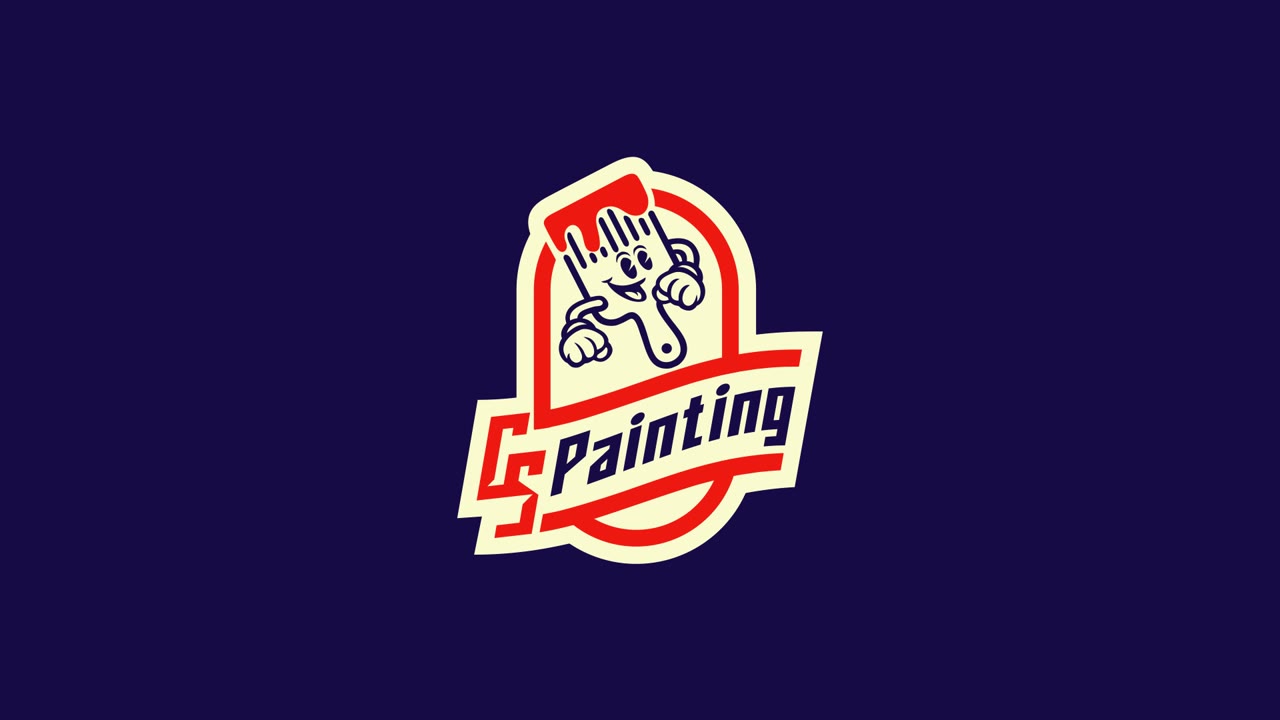 The last frame of the CS Painting logo animation